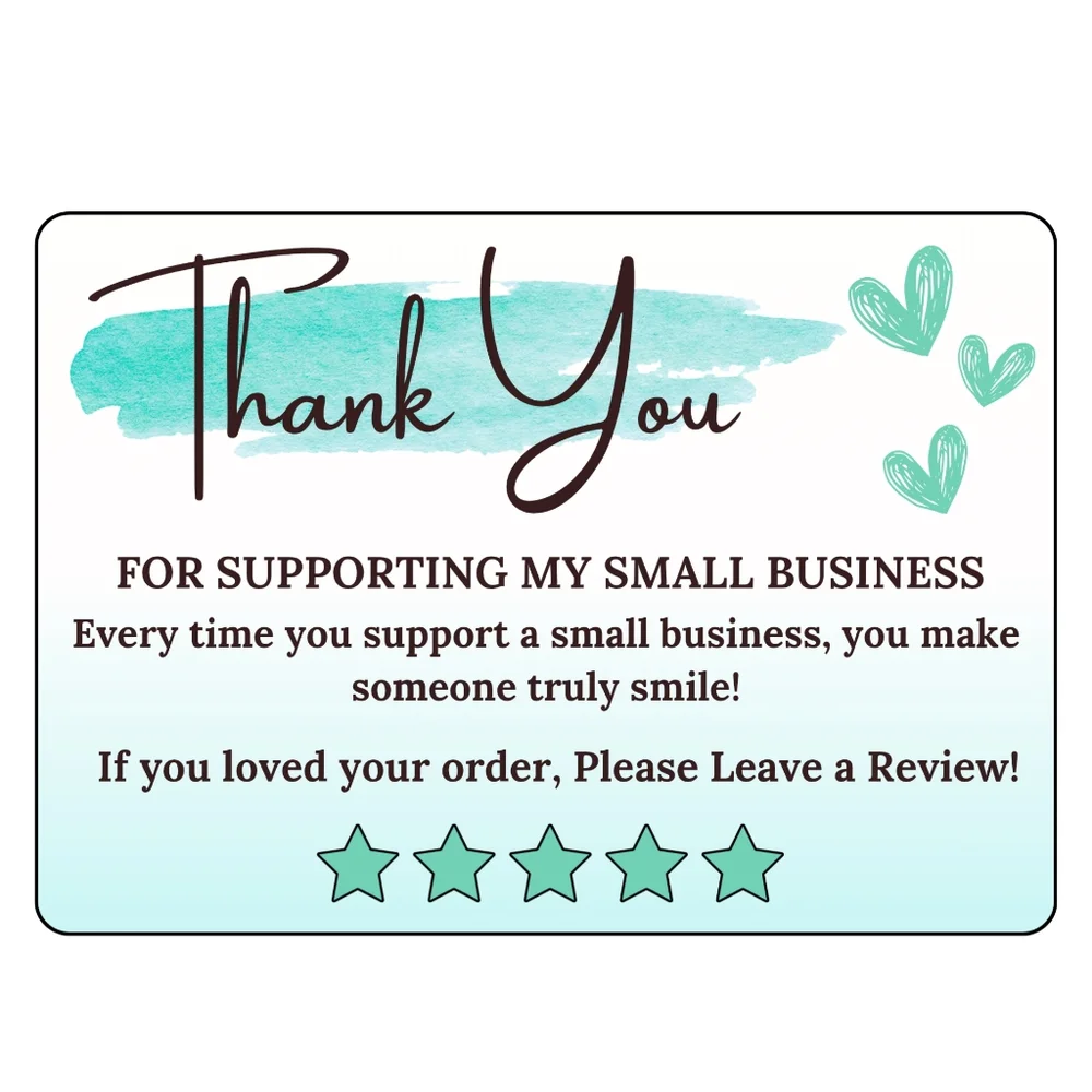 60 Thank You Cards: Watercolor